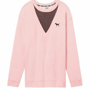 FINAL PRICE DROP*Mesh Campus Crew VS PINK BNWT